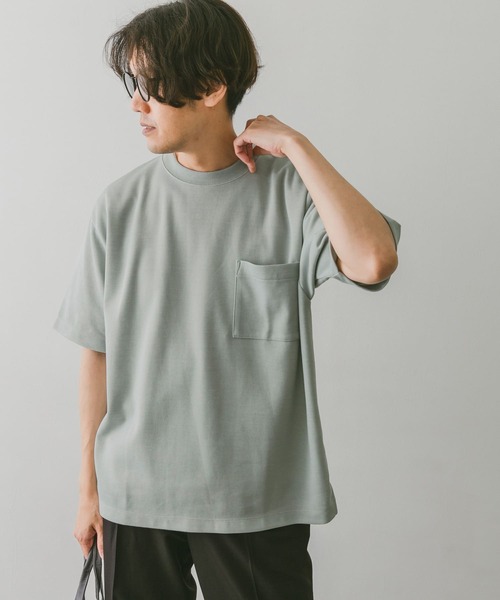URBAN RESEARCH DOORS(アーバンリサーチドアーズ)の「ダブルフェイスショートスリーブTシャツ(Tシャツ/カットソー・メンズ・オフホワイト/ブラウン系その他/ネイビー/ブルー系その他・MEDIUM/LARGE)」の13枚目の写真