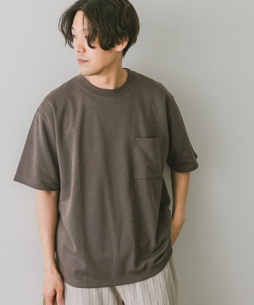 URBAN RESEARCH DOORS(アーバンリサーチドアーズ)の「ダブルフェイスショートスリーブTシャツ(Tシャツ/カットソー・メンズ・オフホワイト/ブラウン系その他/ネイビー/ブルー系その他・MEDIUM/LARGE)」の10枚目の写真