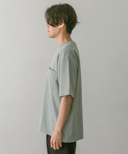 URBAN RESEARCH DOORS(アーバンリサーチドアーズ)の「ダブルフェイスショートスリーブTシャツ(Tシャツ/カットソー・メンズ・オフホワイト/ブラウン系その他/ネイビー/ブルー系その他・MEDIUM/LARGE)」の8枚目の写真