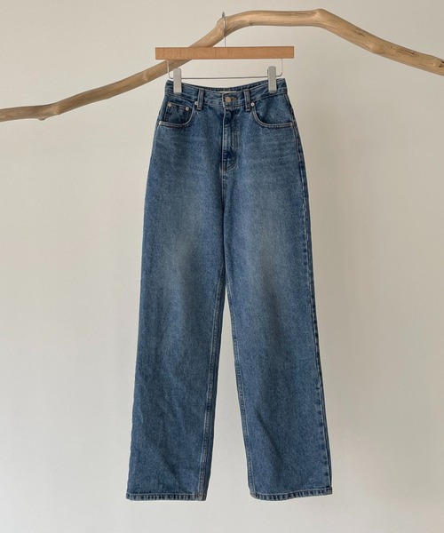 CANAL JEAN（キャナルジーン）の「El mar(エルマール) ハイウエストルーズデニム（デニムパンツ・レディース・ブルー・SMALL/MEDIUM）」の4枚目の写真