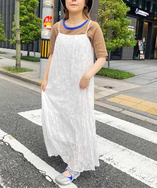 CPCM(シーピーシーエム)の「シアージャガードキャミワンピース(ワンピース・レディース・ブラック/オフホワイト/ピンク・FREE)」の7枚目の写真