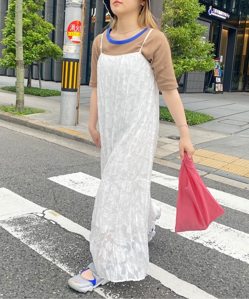 CPCM(シーピーシーエム)の「シアージャガードキャミワンピース(ワンピース・レディース・ブラック/オフホワイト/ピンク・FREE)」の9枚目の写真