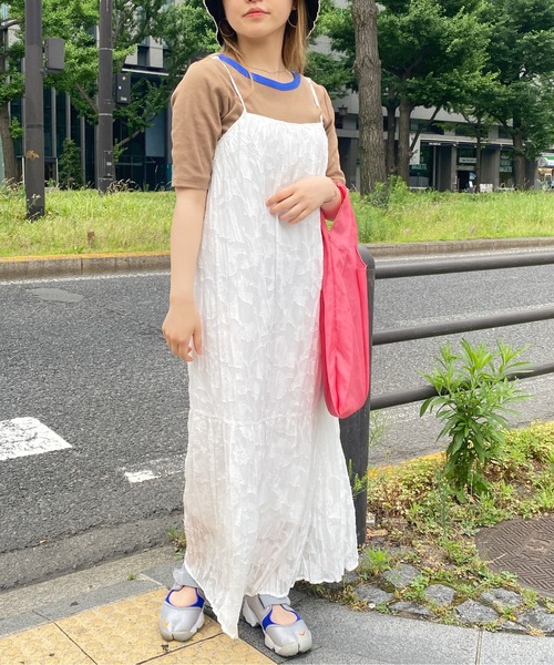 CPCM(シーピーシーエム)の「シアージャガードキャミワンピース(ワンピース・レディース・ブラック/オフホワイト/ピンク・FREE)」の13枚目の写真
