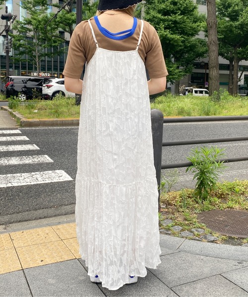 CPCM(シーピーシーエム)の「シアージャガードキャミワンピース(ワンピース・レディース・ブラック/オフホワイト/ピンク・FREE)」の15枚目の写真