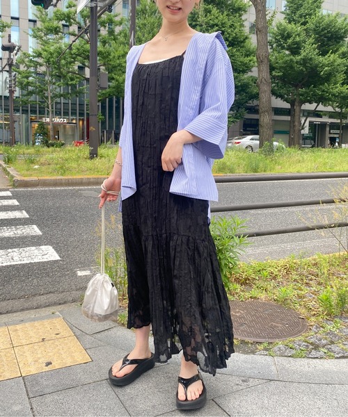 CPCM(シーピーシーエム)の「シアージャガードキャミワンピース(ワンピース・レディース・ブラック/オフホワイト/ピンク・FREE)」の17枚目の写真