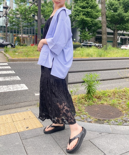 CPCM(シーピーシーエム)の「シアージャガードキャミワンピース(ワンピース・レディース・ブラック/オフホワイト/ピンク・FREE)」の19枚目の写真