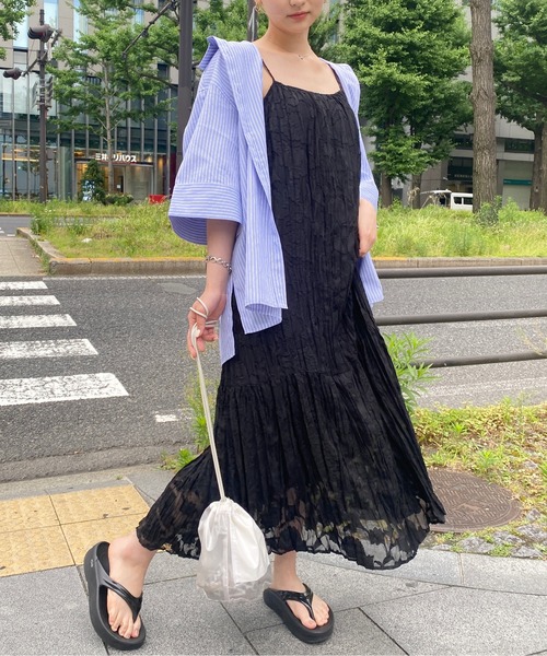 CPCM(シーピーシーエム)の「シアージャガードキャミワンピース(ワンピース・レディース・ブラック/オフホワイト/ピンク・FREE)」の20枚目の写真