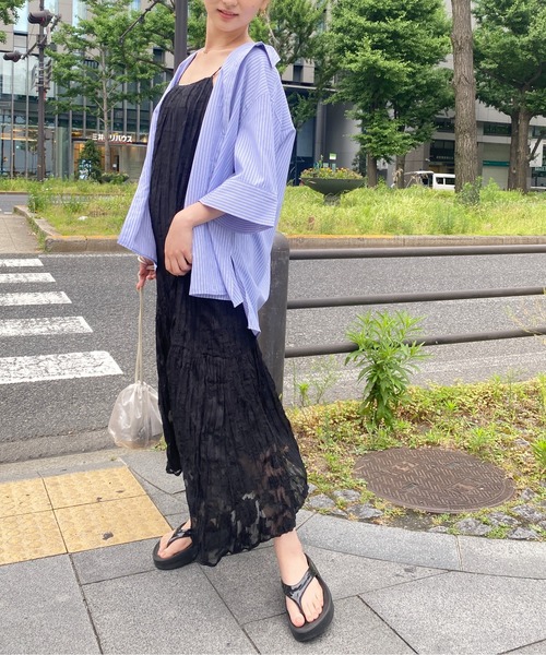 CPCM(シーピーシーエム)の「シアージャガードキャミワンピース(ワンピース・レディース・ブラック/オフホワイト/ピンク・FREE)」の21枚目の写真