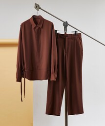 tk.TAKEO KIKUCHI | テープディティール トロミセットアップ(シャツ+パンツセットアイテム)(セットアップ)