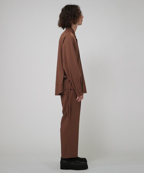 tk.TAKEO KIKUCHI（ティーケータケオキクチ）の「◆ナメラカハーフレイヤードシャツセットアップ(シャツ+パンツセットアイテム/ユニセックスアイテム)（セットアップ・メンズ・ブラック/ベージュ/ブルー/ブラウン系・01/02/03/66）」の8枚目の写真