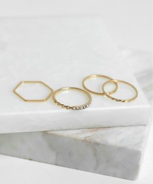 ANEMONE | マルチデザインスリムリング[4本セット](リング)