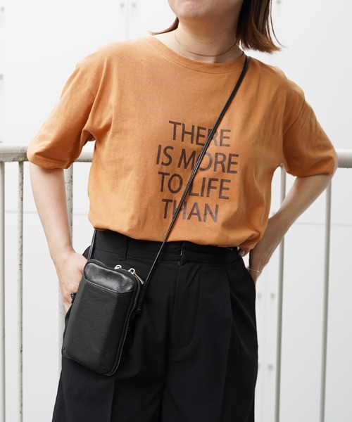 VENCEEXCHANGE(ヴァンスエクスチェンジ)の「フロントプリントロゴTシャツ(Tシャツ/カットソー・レディース・ホワイト/チャコールグレー/ライトブラウン/ライトベージュ・FREE)」の3枚目の写真