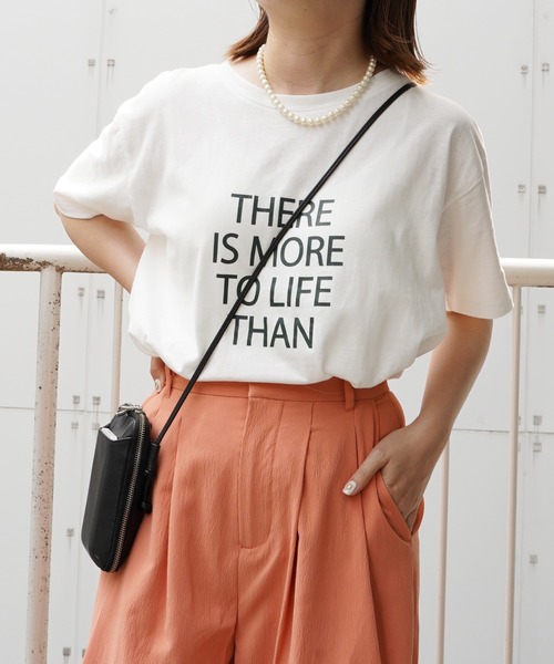 VENCEEXCHANGE(ヴァンスエクスチェンジ)の「フロントプリントロゴTシャツ(Tシャツ/カットソー・レディース・ホワイト/チャコールグレー/ライトブラウン/ライトベージュ・FREE)」の20枚目の写真