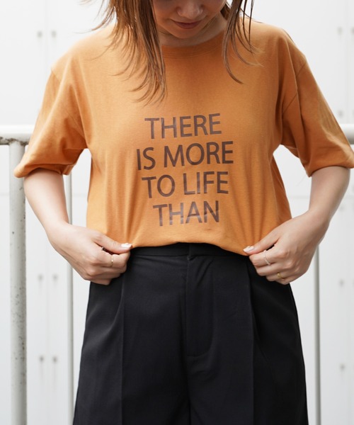 VENCEEXCHANGE(ヴァンスエクスチェンジ)の「フロントプリントロゴTシャツ(Tシャツ/カットソー・レディース・ホワイト/チャコールグレー/ライトブラウン/ライトベージュ・FREE)」の17枚目の写真