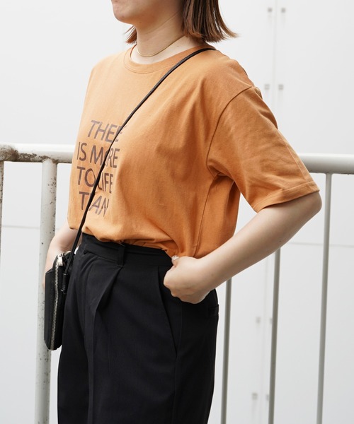 VENCEEXCHANGE(ヴァンスエクスチェンジ)の「フロントプリントロゴTシャツ(Tシャツ/カットソー・レディース・ホワイト/チャコールグレー/ライトブラウン/ライトベージュ・FREE)」の16枚目の写真