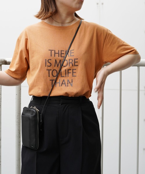 VENCEEXCHANGE(ヴァンスエクスチェンジ)の「フロントプリントロゴTシャツ(Tシャツ/カットソー・レディース・ホワイト/チャコールグレー/ライトブラウン/ライトベージュ・FREE)」の14枚目の写真