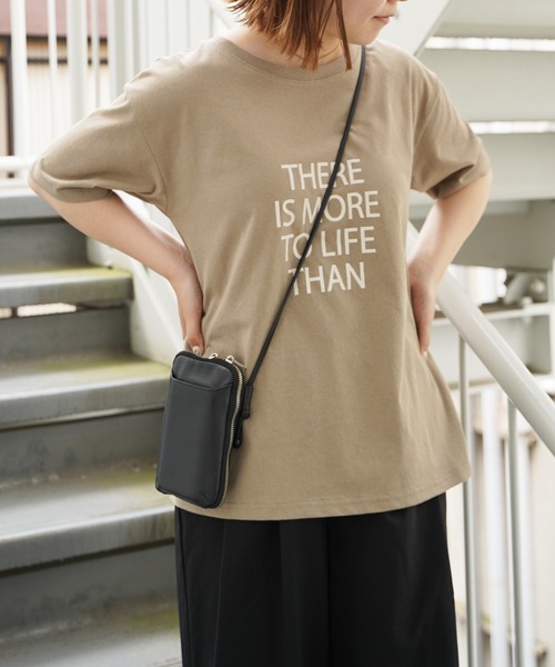 VENCEEXCHANGE(ヴァンスエクスチェンジ)の「フロントプリントロゴTシャツ(Tシャツ/カットソー・レディース・ホワイト/チャコールグレー/ライトブラウン/ライトベージュ・FREE)」の11枚目の写真