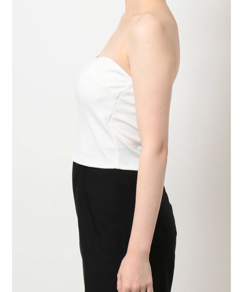 EVRIS（エヴリス）の「パットインベアトップ（チューブトップ・レディース・ホワイト/ブラック/レッド・FREE）」の12枚目の写真