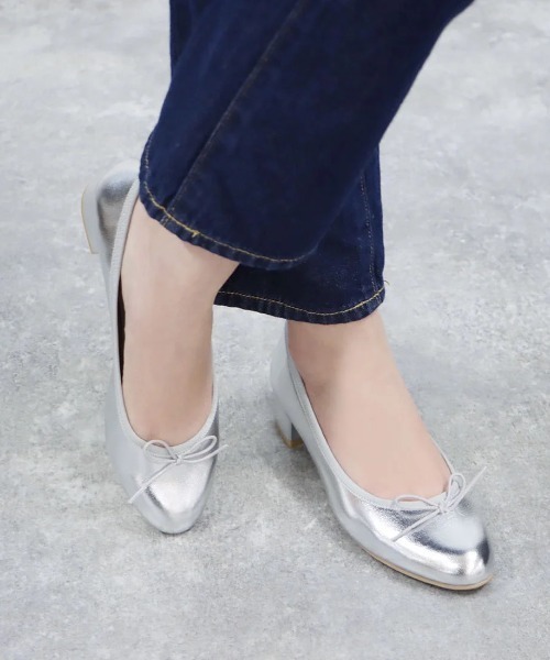 Launa lea ballet(ラウナレア バレエ)の「【レイン対応】RainyDay ラウンドトゥヒールバレエシューズ゙(RB5001A)(バレエシューズ・レディース・ブラック/シルバー/ベージュ・23.5cm/23.0cm/24.0cm/25.0cm/24.5cm/22.0cm/26.0cm/22.5cm/25.5cm/21.5cm)」の7枚目の写真