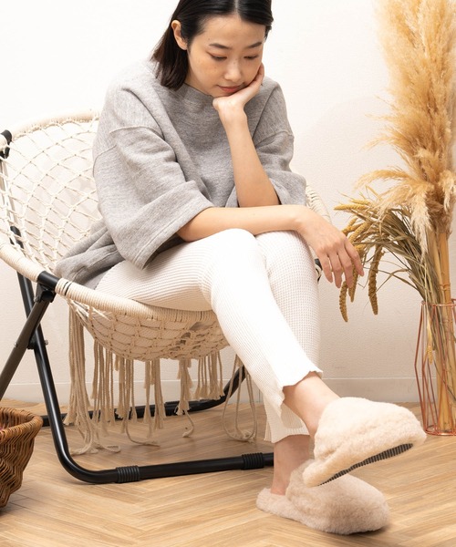 COLD BREAKER(コールドブレーカー)の「COLD BREAKER / コールド ブレイカー SLIPPER BASIC ボア ルームシューズ IPJ(ルームシューズ/スリッパ・レディース・ライトグレー/ベージュ/ブルー/ナチュラル・39/37)」の8枚目の写真