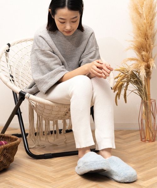 COLD BREAKER(コールドブレーカー)の「COLD BREAKER / コールド ブレイカー SLIPPER BASIC ボア ルームシューズ IPJ(ルームシューズ/スリッパ・レディース・ライトグレー/ベージュ/ブルー/ナチュラル・39/37)」の10枚目の写真