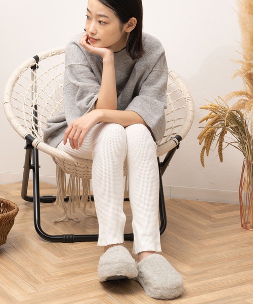 COLD BREAKER(コールドブレーカー)の「COLD BREAKER / コールド ブレイカー SLIPPER BASIC ボア ルームシューズ IPJ(ルームシューズ/スリッパ・レディース・ライトグレー/ベージュ/ブルー/ナチュラル・39/37)」の7枚目の写真