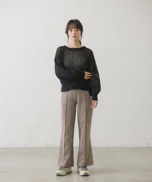 RETRO GIRL（レトロガール）の「カラーメッシュニットPO（ニット/セーター・レディース・ブラック/オフホワイト/イエロー/ブルー・FREE）」の18枚目の写真