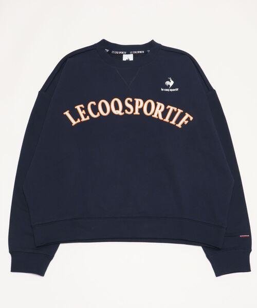 le coq sportif（ルコックスポルティフ）の「ルコックスポルティフ  スウェットクルーネック（スウェット・レディース・ライトグレー/イエロー/ネイビー・M/L/S/XL）」の3枚目の写真