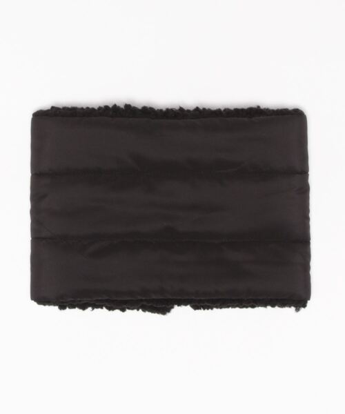 Q（キュー）の「裏ボアネックウォーマー（ネックウォーマー/スヌード・レディース・グレイッシュベージュ/ブラック・ONE SIZE）」の3枚目の写真