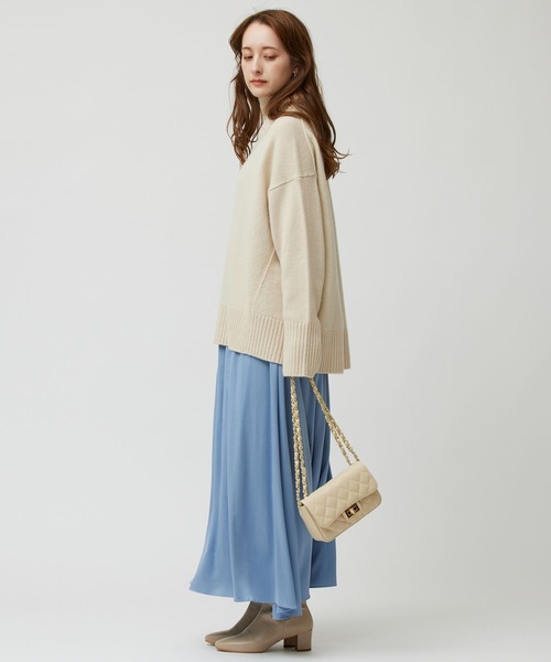 ウールカシミヤタートルニット