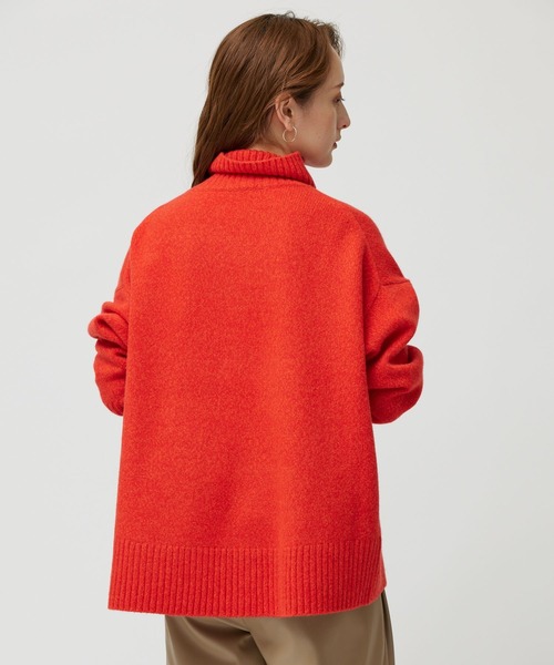 ウールカシミヤタートルニット