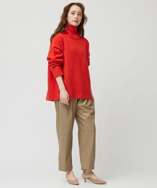 ウールカシミヤタートルニット