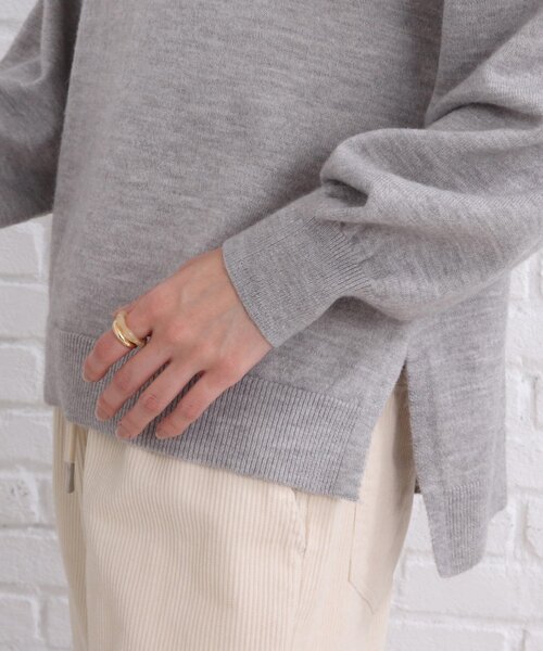 SHOO・LA・RUE（シューラルー）の「◆シンプルなデザインで着回し力抜群！ウール混ハイネック ニット（ニット/セーター・レディース・イエロー/ライトグレー/ピンク系/ブラック/ホワイト系/ブルー・00）」の12枚目の写真