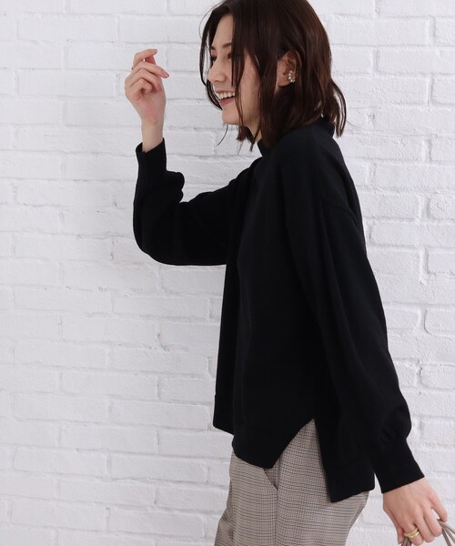 SHOO・LA・RUE（シューラルー）の「◆シンプルなデザインで着回し力抜群！ウール混ハイネック ニット（ニット/セーター・レディース・イエロー/ライトグレー/ピンク系/ブラック/ホワイト系/ブルー・00）」の16枚目の写真