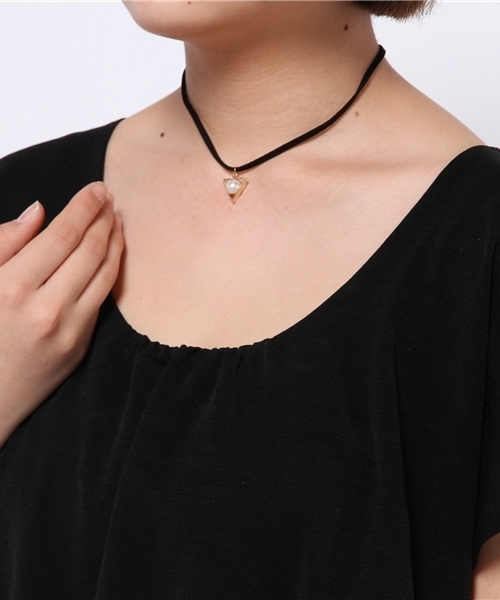 WEGO（ウィゴー）の「WEGO/パールトライアングルチョーカー（ネックレス・レディース・ゴールド・FREE）」の5枚目の写真