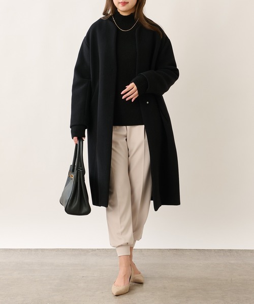 OUVRAGE CLASSE(ウヴラージュクラス)の「センタープレスジョガーパンツ(その他パンツ・レディース・ブラック/グレイッシュベージュ・FREE)」の3枚目の写真