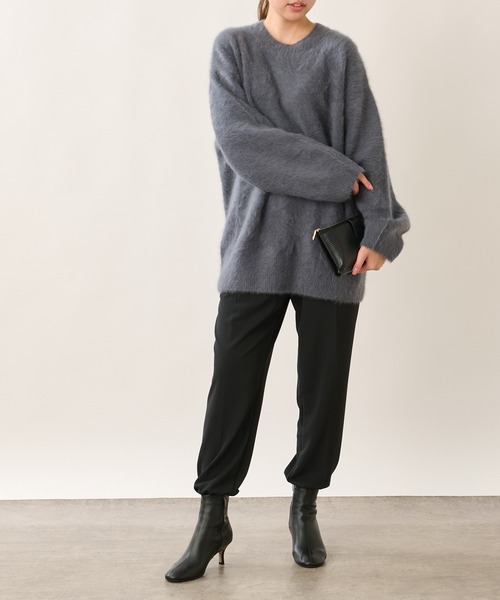 OUVRAGE CLASSE(ウヴラージュクラス)の「センタープレスジョガーパンツ(その他パンツ・レディース・ブラック/グレイッシュベージュ・FREE)」の15枚目の写真