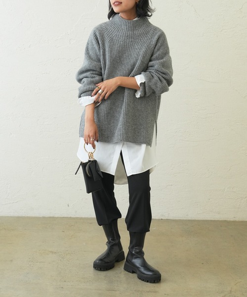 OUVRAGE CLASSE(ウヴラージュクラス)の「センタープレスジョガーパンツ(その他パンツ・レディース・ブラック/グレイッシュベージュ・FREE)」の20枚目の写真