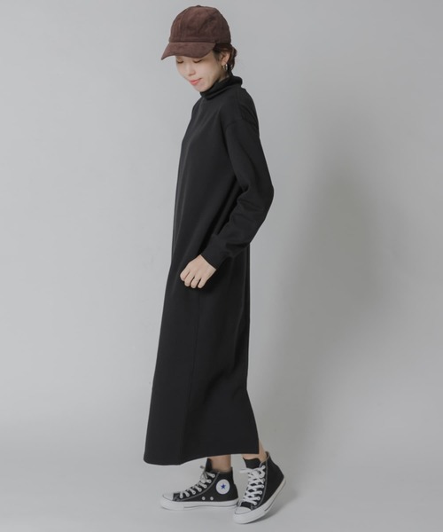 URBAN RESEARCH Sonny Label（アーバンリサーチサニーレーベル）の「裏起毛スウェットタートルワンピース（ワンピース・レディース・ブラック/ネイビー/ブラウン・FREE）」の15枚目の写真