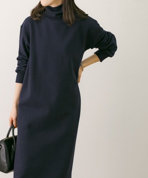 URBAN RESEARCH Sonny Label（アーバンリサーチサニーレーベル）の「裏起毛スウェットタートルワンピース（ワンピース・レディース・ブラック/ネイビー/ブラウン・FREE）」の18枚目の写真