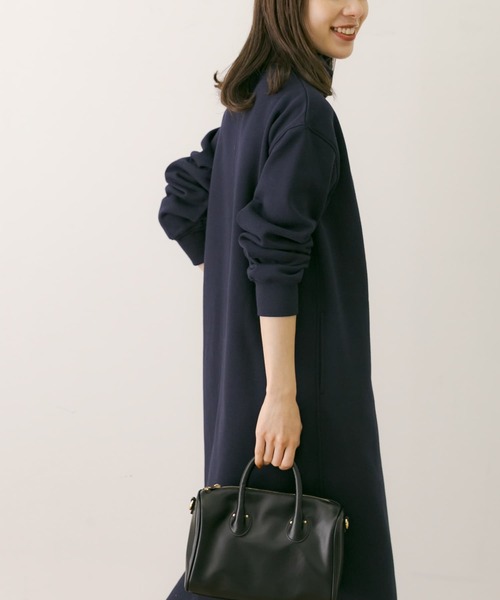 URBAN RESEARCH Sonny Label（アーバンリサーチサニーレーベル）の「裏起毛スウェットタートルワンピース（ワンピース・レディース・ブラック/ネイビー/ブラウン・FREE）」の21枚目の写真