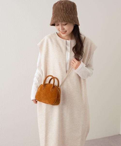 CIAOPANIC TYPY(チャオパニックティピー)の「メルトンセットワンピース(ワンピース・レディース・チャコールグレー/グレー/アイボリー・ONE SIZE)」の18枚目の写真