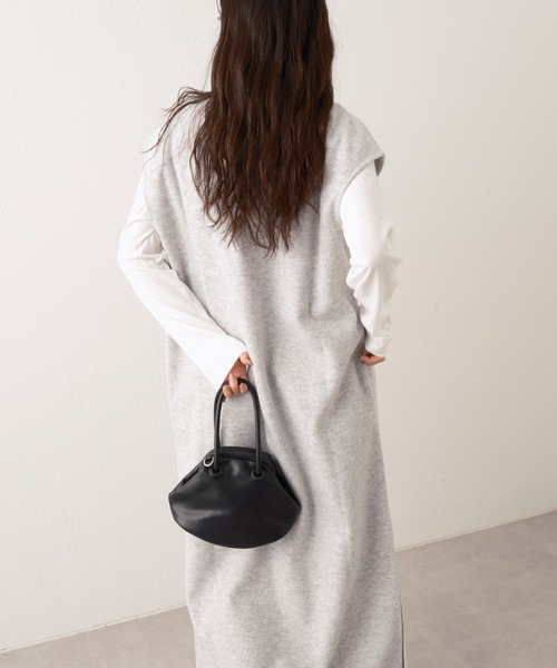 CIAOPANIC TYPY(チャオパニックティピー)の「メルトンセットワンピース(ワンピース・レディース・チャコールグレー/グレー/アイボリー・ONE SIZE)」の12枚目の写真