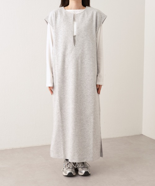 CIAOPANIC TYPY(チャオパニックティピー)の「メルトンセットワンピース(ワンピース・レディース・チャコールグレー/グレー/アイボリー・ONE SIZE)」の21枚目の写真
