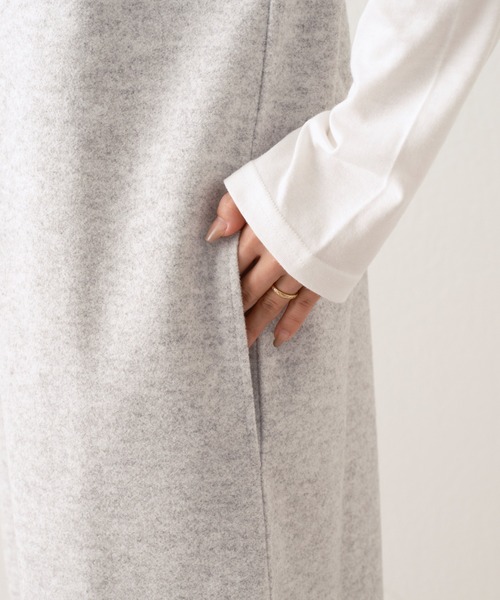 CIAOPANIC TYPY(チャオパニックティピー)の「メルトンセットワンピース(ワンピース・レディース・チャコールグレー/グレー/アイボリー・ONE SIZE)」の13枚目の写真