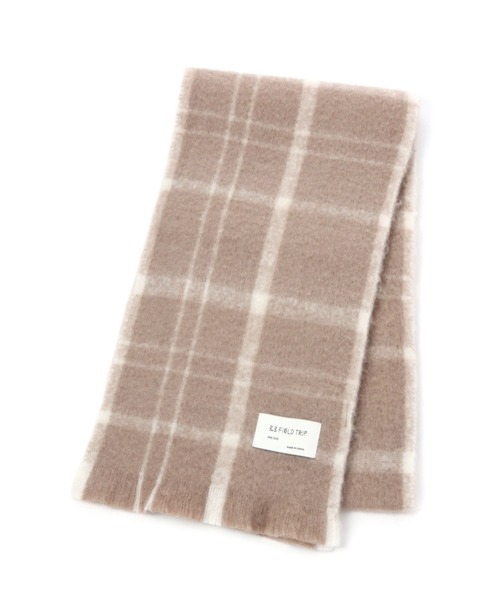 3.3 Field Trip (3.3フィールドトリップ)の「【UNISEX】3.3Field Trip/シンプルチェックマフラー 2180760(マフラー・レディース・ベージュ/ブラック/ブルー・FREE)」の1枚目の写真