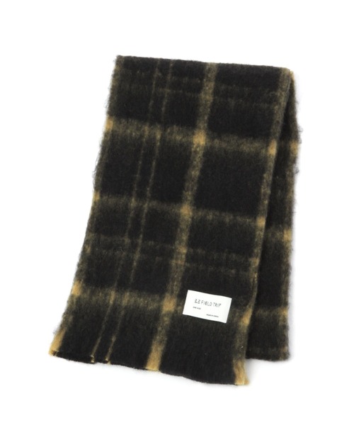 3.3 Field Trip (3.3フィールドトリップ)の「【UNISEX】3.3Field Trip/シンプルチェックマフラー 2180760(マフラー・レディース・ベージュ/ブラック/ブルー・FREE)」の2枚目の写真