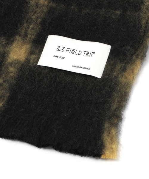 3.3 Field Trip (3.3フィールドトリップ)の「【UNISEX】3.3Field Trip/シンプルチェックマフラー 2180760(マフラー・レディース・ベージュ/ブラック/ブルー・FREE)」の4枚目の写真