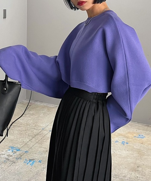 PAGEBOY（ページボーイ）の「マルチWAYボレロカーディガン（カーディガン/ボレロ・レディース・ラベンダー/オフホワイト/ゼブラ/ブラック・FREE）」の12枚目の写真