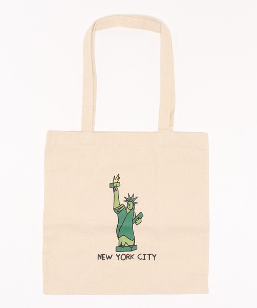 Ben Lenovitz（ベンレノビッツ）の「Lady Liberty Tote（トートバッグ・メンズ・オフホワイト・FREE）」の2枚目の写真